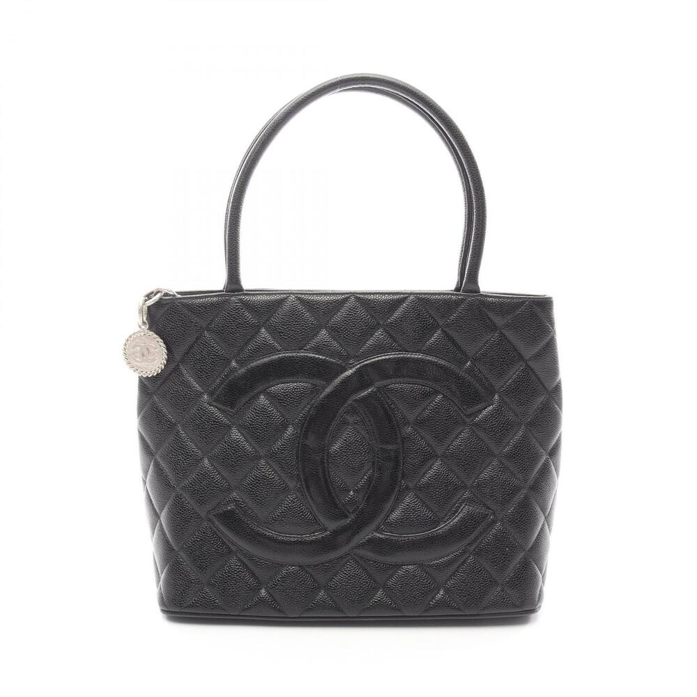 Chanel Reissue Tote Bag Leather Grained Calf Black